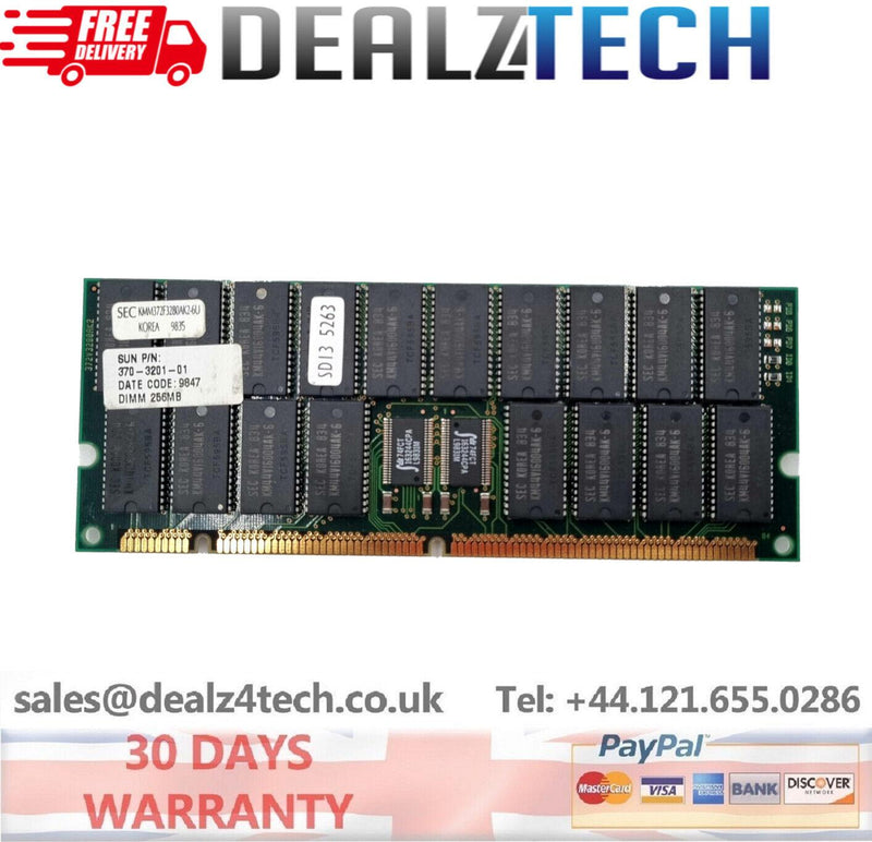 SUN 256MB Ultra 10 EDO DIMM Memory RAM X7033A, 370-3201, 370-3201-01